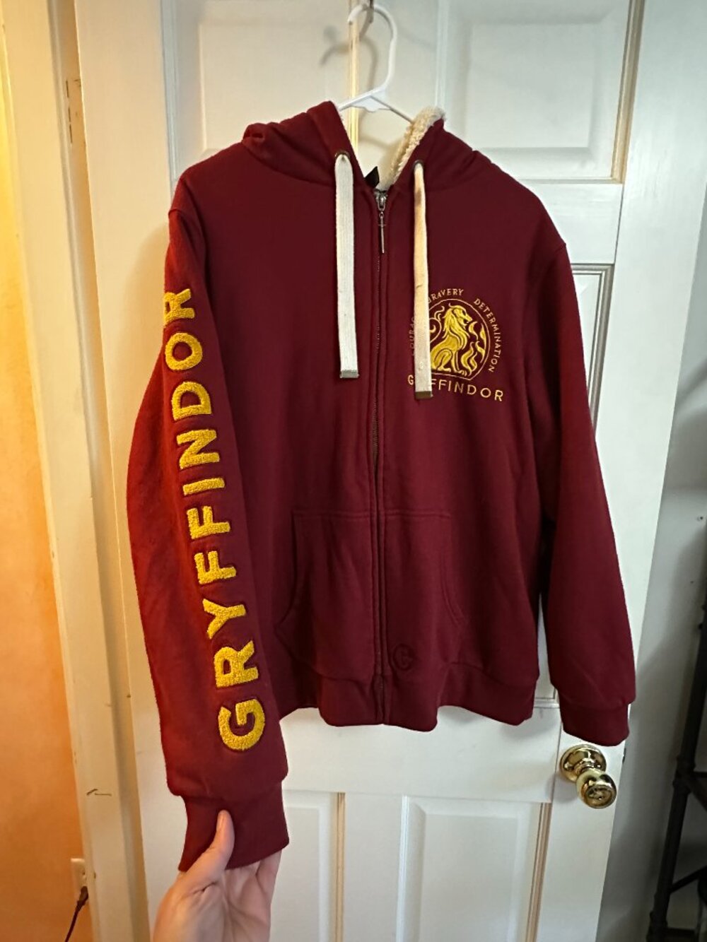 Official HP Store Gryffindor Full Zip Hoodie | Size Large | Good Condition